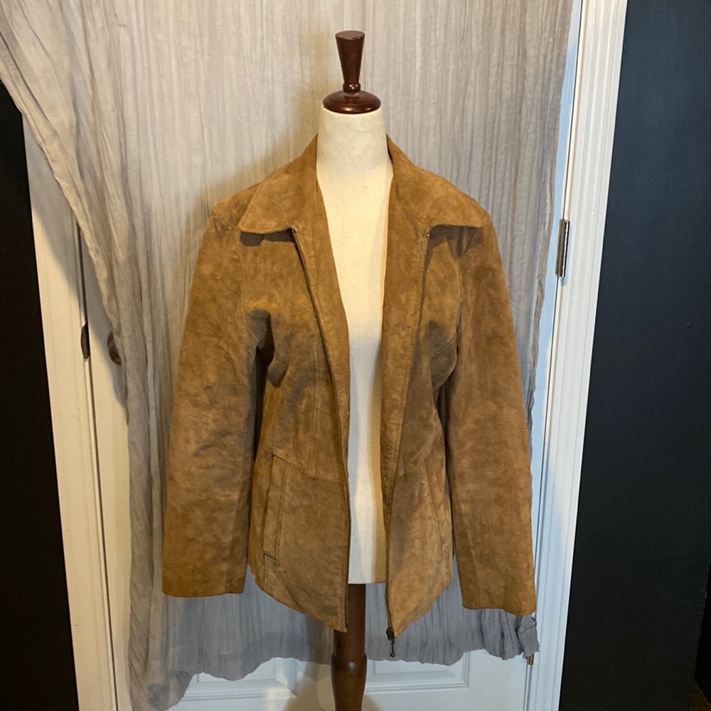 Tan Suede Jacket by Reed Size S